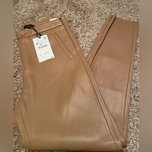 Zara Faux Leather Leggings